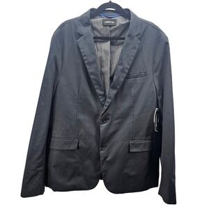 NWT Claiborne Men's Galaxy Grey Blazer Size 44 Cotton Blend Sport Coat